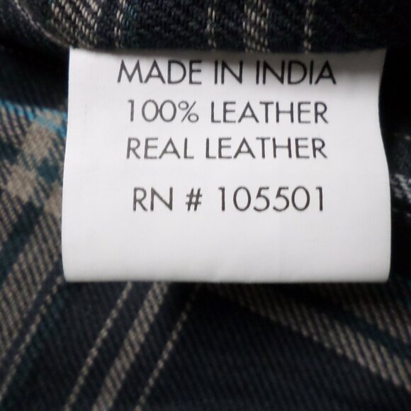 DOUBLE D RANCH LEATHER BIKER JACKET California Logo Patches - Picture 8 of 15